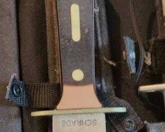 Schrade USA Old Timer Fixed Blade Knife Set with Sheaths and US Army Emblem Item