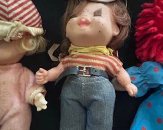 Vintage Composition Doll with Cowboy Hat