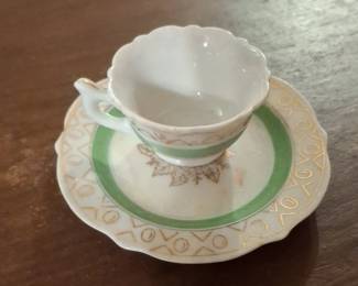 Occupied Japan Miniature Tea Cup and Saucer Set