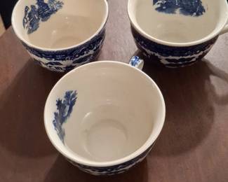 Blue Willow Pattern Teacups
