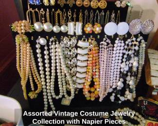 Assorted Vintage Costume Jewelry Collection with Napier Pieces