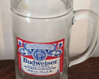 Budweiser Glass Beer Mug