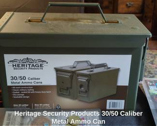Heritage Security Products or Caliber Metal Ammo Can