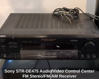 Sony STRDE Audio or Video Control Center FM Stereo or FMAM Receiver