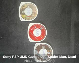 Sony PSP UMD Games Lot SpiderMan, Dead Head Fred, Others second image