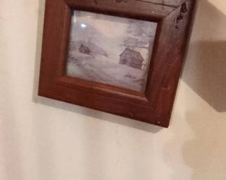 Small Framed Winter Landscape Print