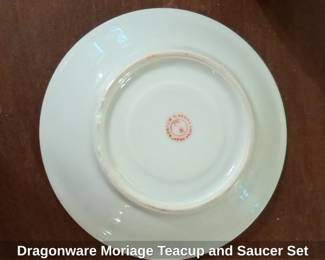 Dragonware Moriage Teacup and Saucer Set second image