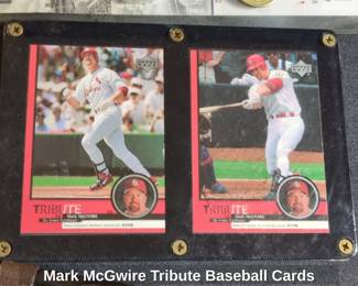 Mark McGwire Tribute Baseball Cards
