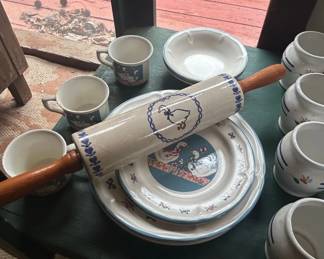 Aunt Rhody Goose Stoneware Dinnerware Set