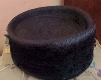 Vintage Black Pill Box Hat