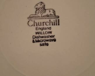 Churchill England Willow Pattern Dinner Plate second image