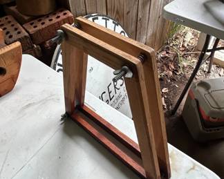 Vintage Wooden Tennis Racket Press second image