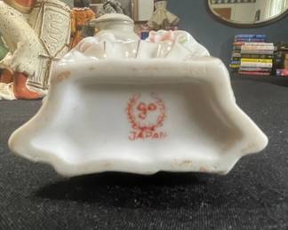 Porcelain Vase with Applied Flowers second image