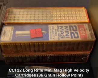 CCI Long Rifle Mini Mag High Velocity Cartridges  Grain Hollow Point