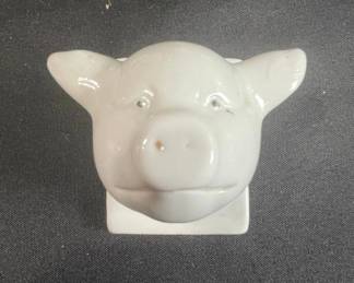 Ceramic Animal Head Wall Hooks Set of   Cow, Pig, Duck, Chicken second image