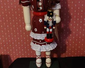 Clara Nutcracker Doll Holding Soldier