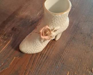 Vintage Porcelain Mary Jane Shoe Figurine  Made in Japan