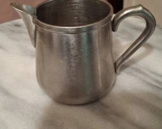 Vintage International Silver Pewter Creamer Pitcher