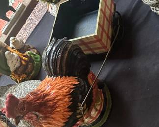 The Stonehouse Farm Collection by Tracy Potter Rooster Ceramic Canister with Box second image