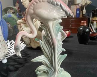 Pair of Will George California Pottery Ceramic Flamingos second image