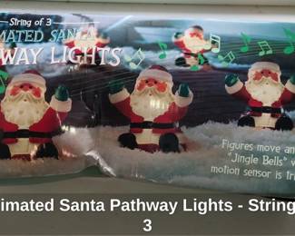 Animated Santa Pathway Lights  String of