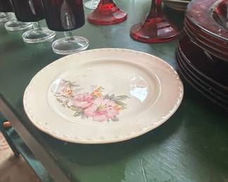 Vintage Harker Pottery Wild Rose Dinnerware Set second image
