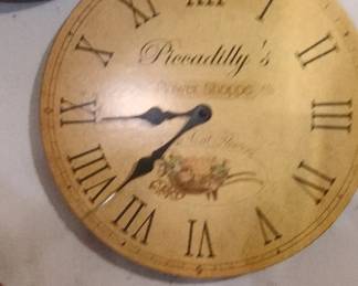 Piccadillys Flower Shoppe Wall Clock