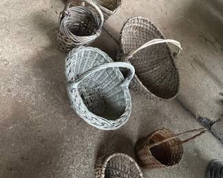 Vintage French Style Picking Baskets