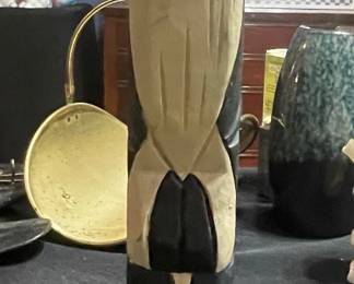HandCarved Wooden Santa Claus Figure