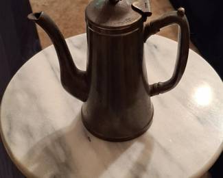 Antique Middle Eastern Dallah Arabic Brass Coffee Pot