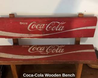 CocaCola Wooden Bench second image