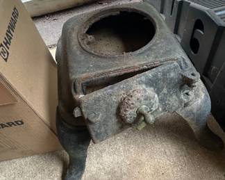 Cast Iron Pot Belly Stove Fragment