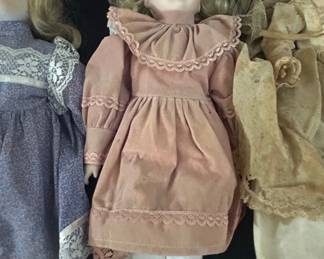 Collection of Three Vintage Porcelain Dolls