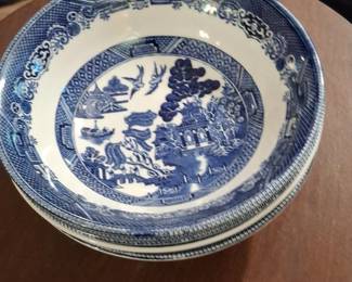 Johnson Brothers Willow Pattern Soup Bowls