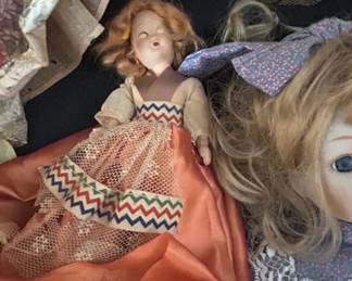 Vintage Composition Doll with Painted Features