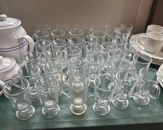 Clear Glass Irish Coffee Mugs second image