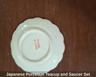Japanese Porcelain Teacup and Saucer Set B second image