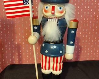 Kurt Adler Inch Hollywood Wooden Uncle Sam Nutcracker