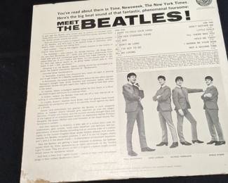 Meet The Beatles Vinyl Record Album  First US Pressing second image