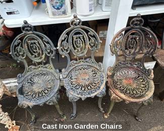 Cast Iron Garden Chairs