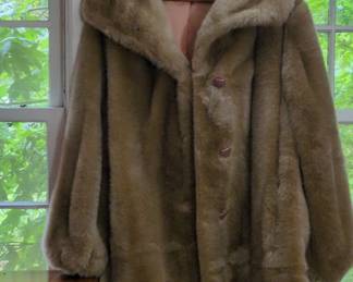 Sears The Fashion Place Faux Fur Coat