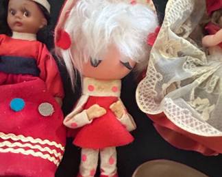 Vintage Christmas Dolls  Santa and Elf or Angel