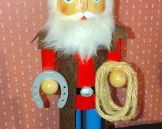 Santas Workshop Home on the Range Cowboy Nutcracker