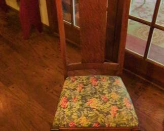 Antique Oak JacobeanStyle Dining Side Chair