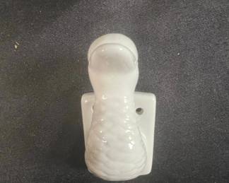 Ceramic Animal Head Wall Hooks Set of   Cow, Pig, Duck, Chicken third image