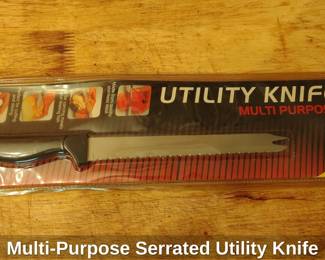 MultiPurpose Serrated Utility Knife
