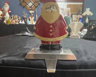 Vintage Santa Claus Christmas Stocking Holder