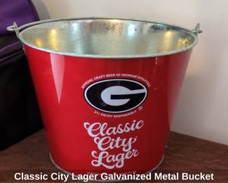 Classic City Lager Galvanized Metal Bucket