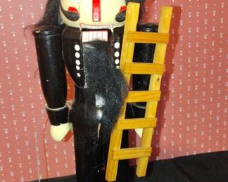 Vintage German Chimney Sweep Nutcracker with Ladder