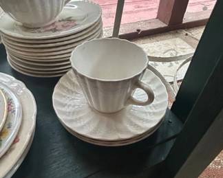 Spode Chelsea Wicker Teacup and Saucer Set